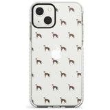 Whippet/Italian Greyhound Dog Pattern Clear