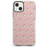 Papillon Dog Pattern Phone Case iPhone 13 Mini / Impact Case Blanc Space