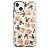 French Bulldog Watercolour Dog Pattern Phone Case iPhone 13 Mini / Impact Case Blanc Space