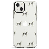 Dalmation Dog Pattern Clear Phone Case iPhone 13 Mini / Impact Case Blanc Space