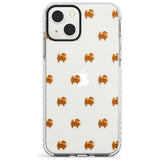 Pomeranian Dog Pattern Clear