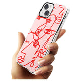 Abstract Continuous Line Faces Red on Pink Phone Case iPhone 15 Pro Max / Black Impact Case,iPhone 15 Plus / Black Impact Case,iPhone 15 Pro / Black Impact Case,iPhone 15 / Black Impact Case,iPhone 15 Pro Max / Impact Case,iPhone 15 Plus / Impact Case,iPhone 15 Pro / Impact Case,iPhone 15 / Impact Case,iPhone 15 Pro Max / Magsafe Black Impact Case,iPhone 15 Plus / Magsafe Black Impact Case,iPhone 15 Pro / Magsafe Black Impact Case,iPhone 15 / Magsafe Black Impact Case,iPhone 14 Pro Max / Black Impact Case,i