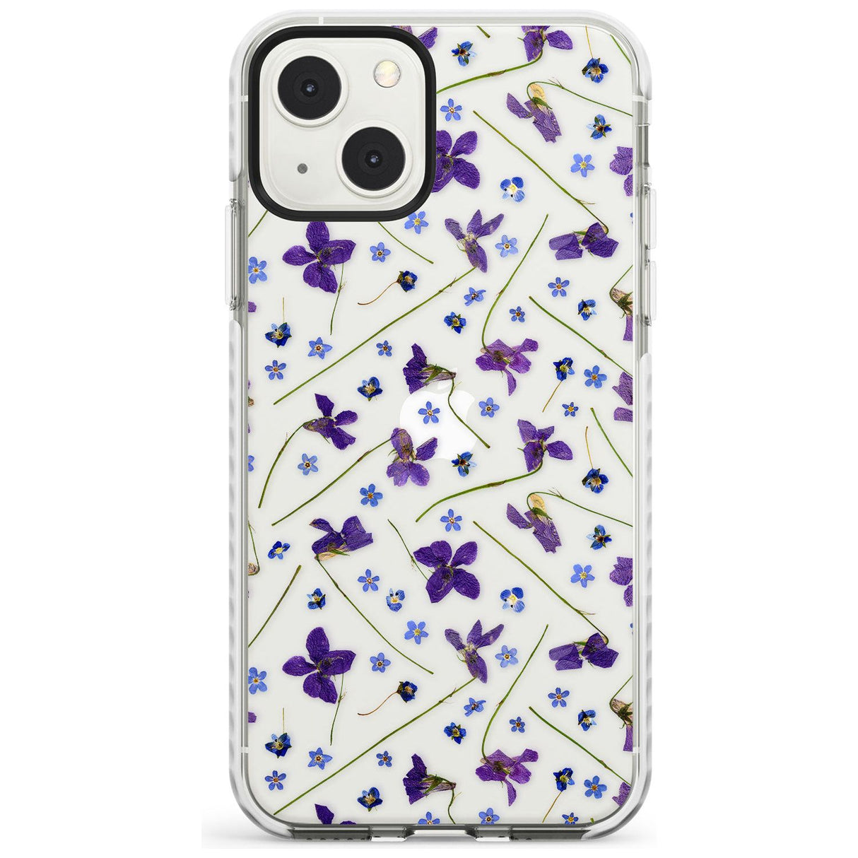 Violet & Blue Floral Pattern Design