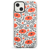 Red Poppy Transparent Floral