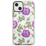 Purple Blossoms Transparent Floral