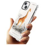 Vintage Girafe Art Impact Phone Case for iPhone 13 & 13 Mini