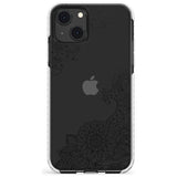 Black Henna Botanicals Impact Phone Case for iPhone 13 & 13 Mini