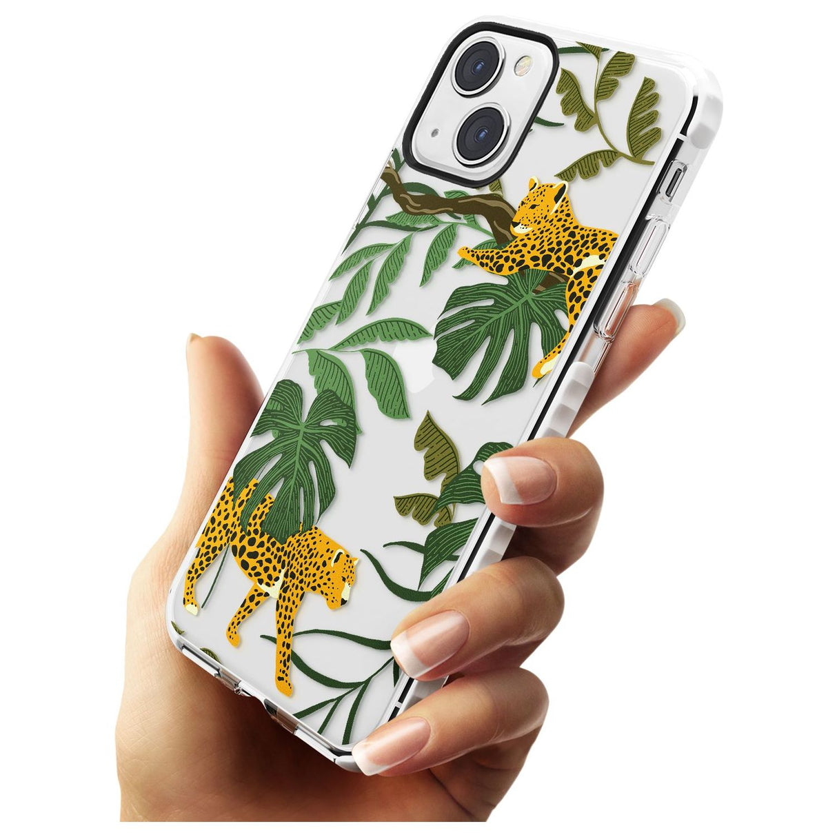 Two Jaguars & Foliage Jungle Cat Pattern