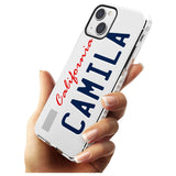 California License Plate Custom Phone Case iPhone 15 Pro Max / Black Impact Case,iPhone 15 Plus / Black Impact Case,iPhone 15 Pro / Black Impact Case,iPhone 15 / Black Impact Case,iPhone 15 Pro Max / Impact Case,iPhone 15 Plus / Impact Case,iPhone 15 Pro / Impact Case,iPhone 15 / Impact Case,iPhone 15 Pro Max / Magsafe Black Impact Case,iPhone 15 Plus / Magsafe Black Impact Case,iPhone 15 Pro / Magsafe Black Impact Case,iPhone 15 / Magsafe Black Impact Case,iPhone 14 Pro Max / Black Impact Case,iPhone 14 Pl