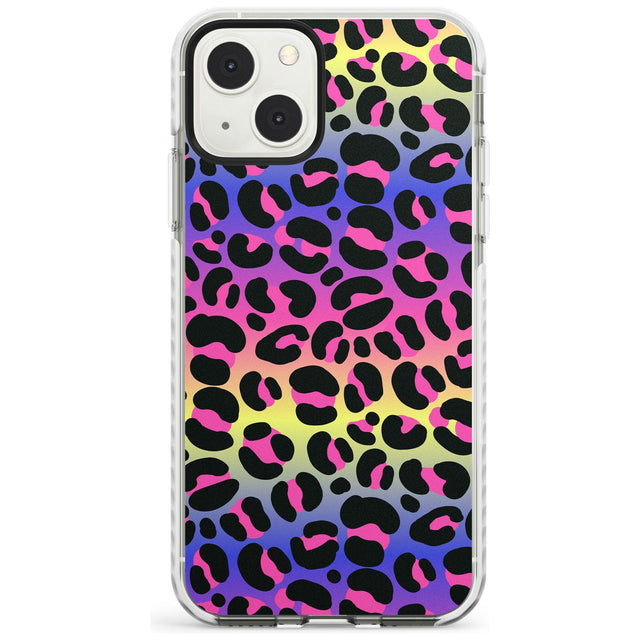 Rainbow Gradient Leopard Print