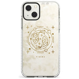 Pisces Emblem - Solid Gold Marbled Design