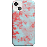 Red & Blue Acid Wash Tie-Dye Pattern