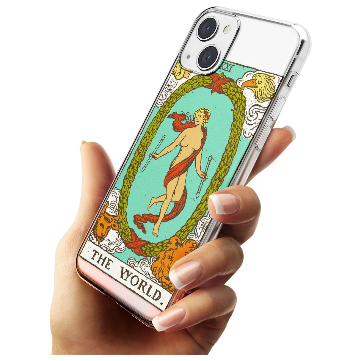 Personalised The World Tarot Card - Colour Custom Phone Case iPhone 15 Pro Max / Black Impact Case,iPhone 15 Plus / Black Impact Case,iPhone 15 Pro / Black Impact Case,iPhone 15 / Black Impact Case,iPhone 15 Pro Max / Impact Case,iPhone 15 Plus / Impact Case,iPhone 15 Pro / Impact Case,iPhone 15 / Impact Case,iPhone 15 Pro Max / Magsafe Black Impact Case,iPhone 15 Plus / Magsafe Black Impact Case,iPhone 15 Pro / Magsafe Black Impact Case,iPhone 15 / Magsafe Black Impact Case,iPhone 14 Pro Max / Black Impact