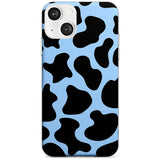 Blue and Black Cow Print Slim Phone Case for iPhone 13 & 13 Mini