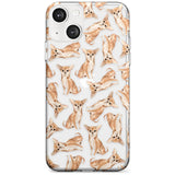 Chihuahua Watercolour Dog Pattern Phone Case iPhone 13 / Clear Case,iPhone 13 Mini / Clear Case,iPhone 14 / Clear Case,iPhone 14 Plus / Clear Case Blanc Space