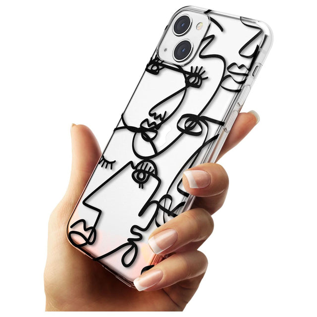 Abstract Continuous Line Faces Black on Clear Phone Case iPhone 15 Pro Max / Black Impact Case,iPhone 15 Plus / Black Impact Case,iPhone 15 Pro / Black Impact Case,iPhone 15 / Black Impact Case,iPhone 15 Pro Max / Impact Case,iPhone 15 Plus / Impact Case,iPhone 15 Pro / Impact Case,iPhone 15 / Impact Case,iPhone 15 Pro Max / Magsafe Black Impact Case,iPhone 15 Plus / Magsafe Black Impact Case,iPhone 15 Pro / Magsafe Black Impact Case,iPhone 15 / Magsafe Black Impact Case,iPhone 14 Pro Max / Black Impact Cas