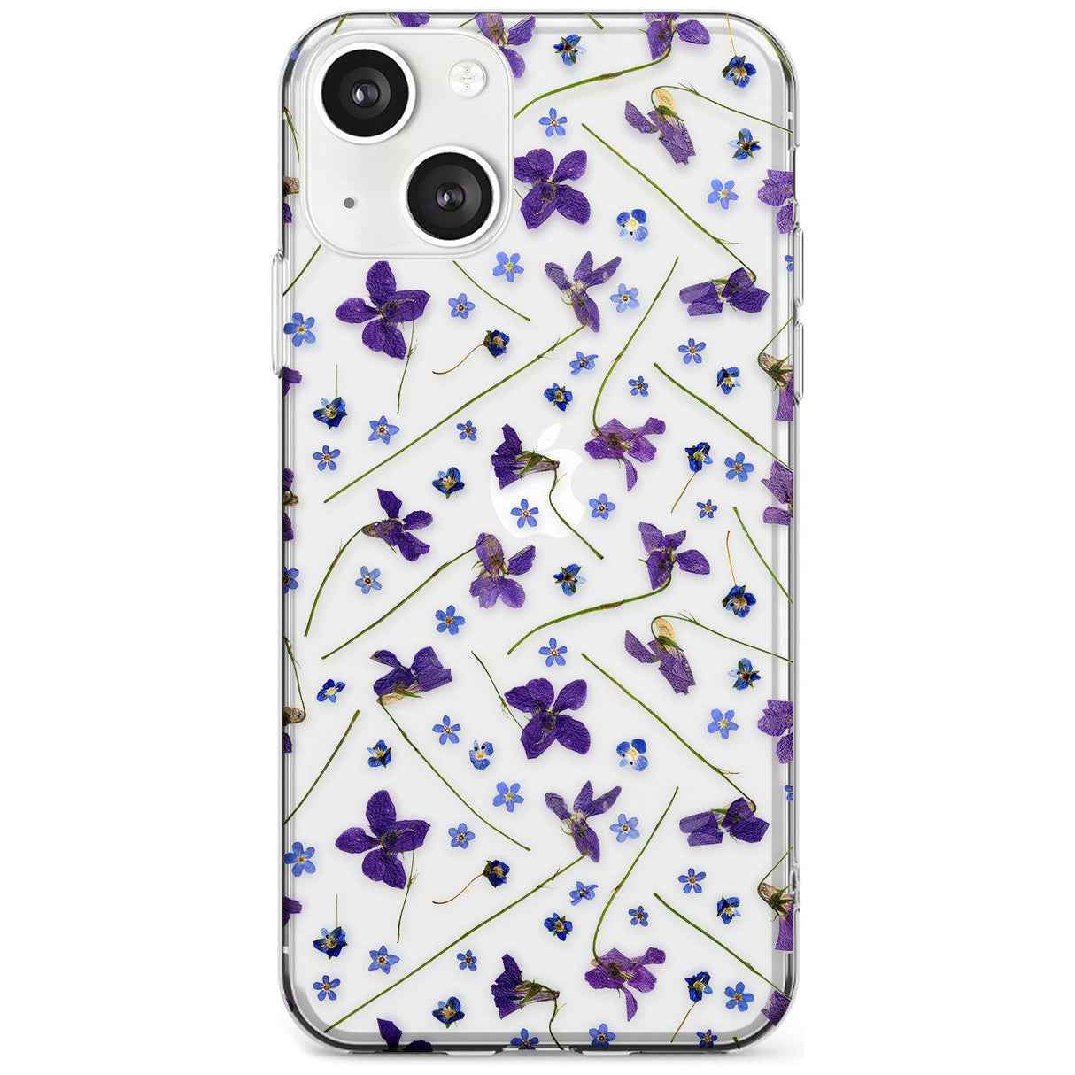 Violet & Blue Floral Pattern Design