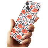 Red Poppy Transparent Floral