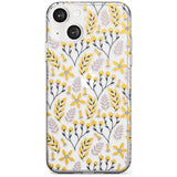 Yellow Leaves Transparent Floral