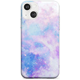 Light Blue Galaxy Pattern Design Phone Case iPhone 13 / Clear Case,iPhone 13 Mini / Clear Case,iPhone 14 / Clear Case,iPhone 14 Plus / Clear Case Blanc Space