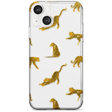 Clear Jaguar Jungle Cat Pattern Phone Case iPhone 13 / Clear Case,iPhone 13 Mini / Clear Case,iPhone 14 / Clear Case,iPhone 14 Plus / Clear Case Blanc Space