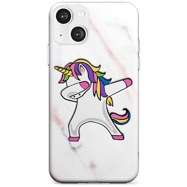 Designer Marble Unicorn Dab Phone Case iPhone 13 Mini / Clear Case,iPhone 13 / Clear Case,iPhone 14 Plus / Clear Case,iPhone 14 / Clear Case Blanc Space