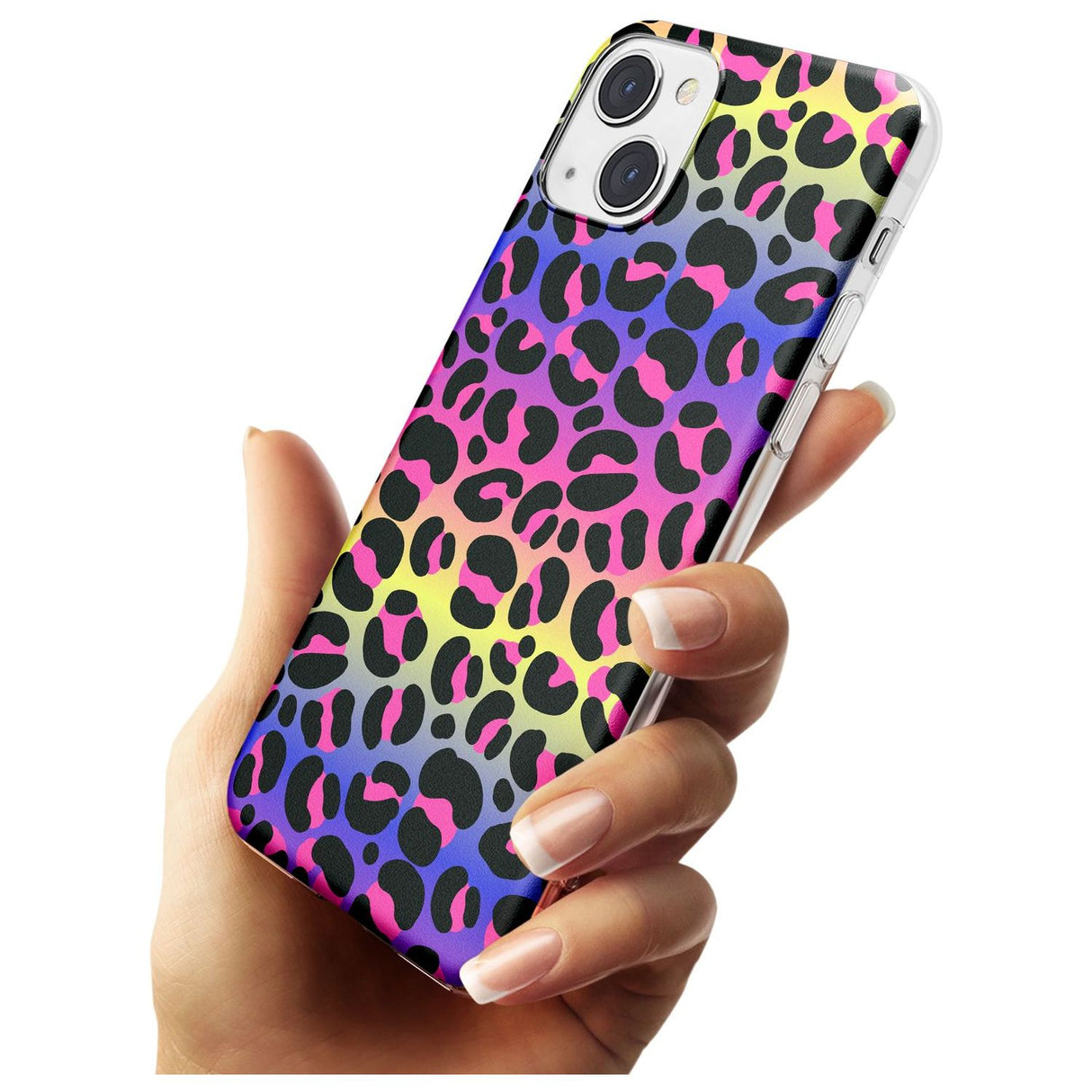 Rainbow Gradient Leopard Print