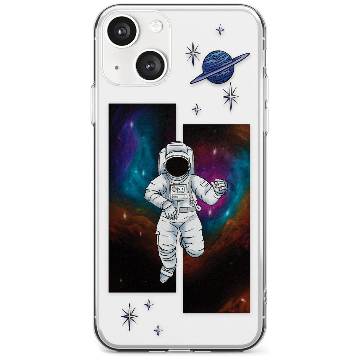 Escape The Nebula Phone Case iPhone 13 / Clear Case,iPhone 13 Mini / Clear Case,iPhone 14 / Clear Case,iPhone 14 Plus / Clear Case Blanc Space