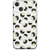 Maki Rolls Sushi Pattern Phone Case iPhone 13 / Clear Case,iPhone 13 Mini / Clear Case,iPhone 14 / Clear Case,iPhone 14 Plus / Clear Case Blanc Space