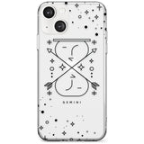 Gemini Emblem - Transparent Design Phone Case iPhone 13 / Clear Case,iPhone 13 Mini / Clear Case,iPhone 14 / Clear Case,iPhone 14 Plus / Clear Case Blanc Space