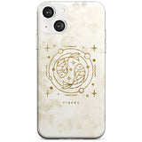 Pisces Emblem - Solid Gold Marbled Design