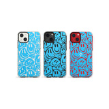 Blue Acid FacesPhone Case for iPhone 13 Mini