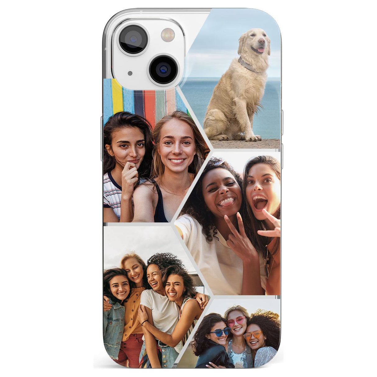 Personalised Heart Photo GridPhone Case for iPhone 13 Mini