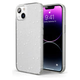 White Stars on Clear Phone Case for iPhone 13 Mini