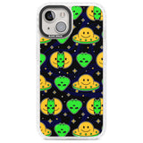 Alien Head Pattern Phone Case iPhone 13 / Impact Case,iPhone 14 / Impact Case,iPhone 15 Plus / Impact Case,iPhone 15 / Impact Case Blanc Space