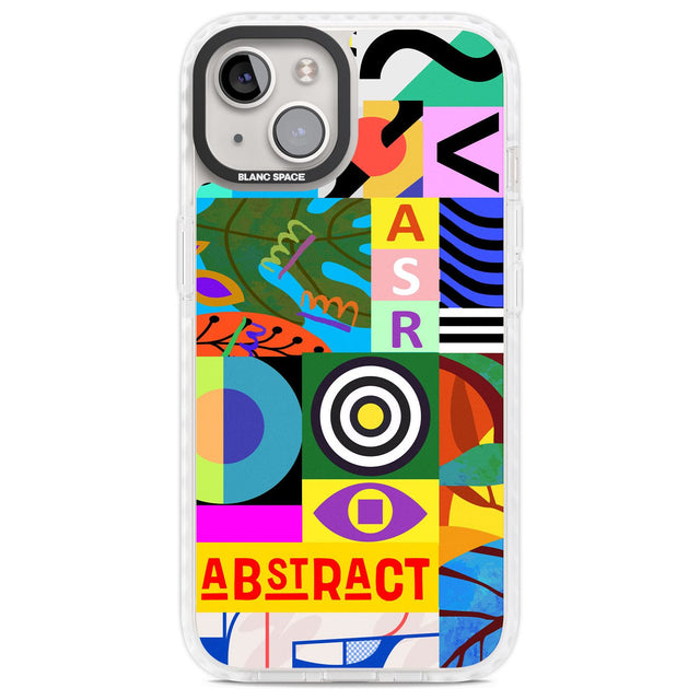 Patchwork Phone Case iPhone 13 / Impact Case,iPhone 14 / Impact Case,iPhone 15 Plus / Impact Case,iPhone 15 / Impact Case Blanc Space