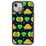 Alien Head Pattern Phone Case iPhone 13 / Black Impact Case,iPhone 12 Pro / Black Impact Case,iPhone 12 / Black Impact Case,iPhone 14 / Black Impact Case,iPhone 15 Plus / Black Impact Case,iPhone 15 / Black Impact Case Blanc Space