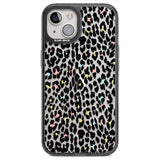 Mixed Pastels Leopard Print - Transparent Phone Case iPhone 12 / Black Impact Case,iPhone 13 / Black Impact Case,iPhone 12 Pro / Black Impact Case,iPhone 14 / Black Impact Case,iPhone 15 Plus / Black Impact Case,iPhone 15 / Black Impact Case Blanc Space