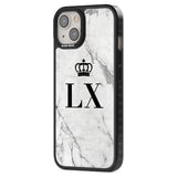 Personalised Initials with Crown on White Marble Custom Phone Case iPhone 15 Pro Max / Black Impact Case,iPhone 15 Plus / Black Impact Case,iPhone 15 Pro / Black Impact Case,iPhone 15 / Black Impact Case,iPhone 15 Pro Max / Impact Case,iPhone 15 Plus / Impact Case,iPhone 15 Pro / Impact Case,iPhone 15 / Impact Case,iPhone 15 Pro Max / Magsafe Black Impact Case,iPhone 15 Plus / Magsafe Black Impact Case,iPhone 15 Pro / Magsafe Black Impact Case,iPhone 15 / Magsafe Black Impact Case,iPhone 14 Pro Max / Black 