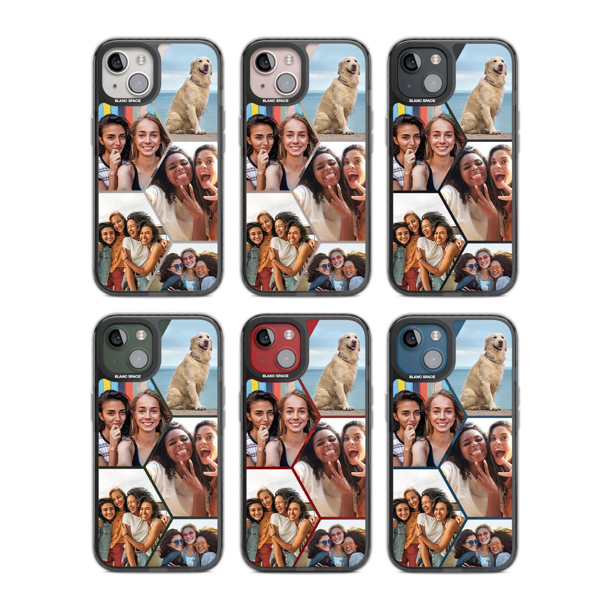 Personalised Heart Photo GridPhone Case for iPhone 14