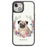 Personalised Pug - Watercolour Dog Portrait Custom Phone Case iPhone 12 / Black Impact Case,iPhone 13 / Black Impact Case,iPhone 12 Pro / Black Impact Case,iPhone 14 / Black Impact Case,iPhone 15 Plus / Black Impact Case,iPhone 15 / Black Impact Case Blanc Space