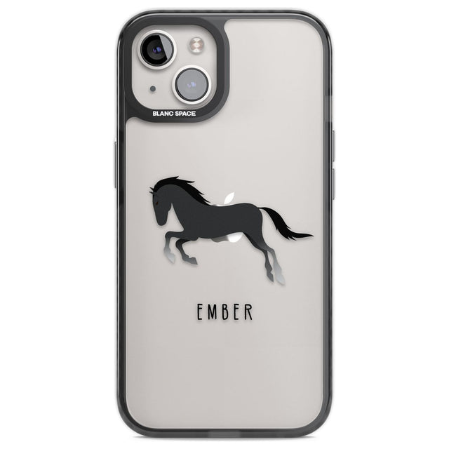 Personalised Black Horse Custom Phone Case iPhone 13 / Black Impact Case,iPhone 12 Pro / Black Impact Case,iPhone 12 / Black Impact Case,iPhone 14 / Black Impact Case,iPhone 15 Plus / Black Impact Case,iPhone 15 / Black Impact Case Blanc Space