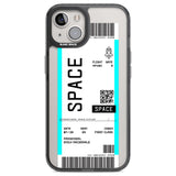 Personalised Space Space Travel Ticket Custom Phone Case iPhone 12 / Black Impact Case,iPhone 13 / Black Impact Case,iPhone 12 Pro / Black Impact Case,iPhone 14 / Black Impact Case,iPhone 15 Plus / Black Impact Case,iPhone 15 / Black Impact Case Blanc Space