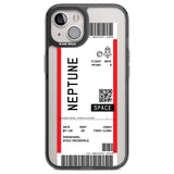 Personalised Neptune Space Travel Ticket Custom Phone Case iPhone 12 / Black Impact Case,iPhone 13 / Black Impact Case,iPhone 12 Pro / Black Impact Case,iPhone 14 / Black Impact Case,iPhone 15 Plus / Black Impact Case,iPhone 15 / Black Impact Case Blanc Space