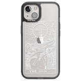 Personalised The Sun Tarot Card - White Transparent Custom Phone Case iPhone 12 / Black Impact Case,iPhone 13 / Black Impact Case,iPhone 12 Pro / Black Impact Case,iPhone 14 / Black Impact Case,iPhone 15 Plus / Black Impact Case,iPhone 15 / Black Impact Case Blanc Space