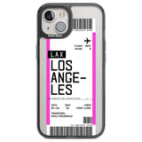 Personalised Los Angeles Boarding Pass Custom Phone Case iPhone 12 / Black Impact Case,iPhone 13 / Black Impact Case,iPhone 12 Pro / Black Impact Case,iPhone 14 / Black Impact Case,iPhone 15 Plus / Black Impact Case,iPhone 15 / Black Impact Case Blanc Space