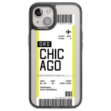 Personalised Chicago Boarding Pass Custom Phone Case iPhone 12 / Black Impact Case,iPhone 13 / Black Impact Case,iPhone 12 Pro / Black Impact Case,iPhone 14 / Black Impact Case,iPhone 15 Plus / Black Impact Case,iPhone 15 / Black Impact Case Blanc Space