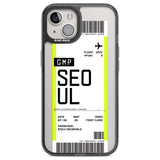 Personalised Seoul Boarding Pass Custom Phone Case iPhone 12 / Black Impact Case,iPhone 13 / Black Impact Case,iPhone 12 Pro / Black Impact Case,iPhone 14 / Black Impact Case,iPhone 15 Plus / Black Impact Case,iPhone 15 / Black Impact Case Blanc Space