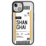 Personalised Shangai Boarding Pass Custom Phone Case iPhone 12 / Black Impact Case,iPhone 13 / Black Impact Case,iPhone 12 Pro / Black Impact Case,iPhone 14 / Black Impact Case,iPhone 15 Plus / Black Impact Case,iPhone 15 / Black Impact Case Blanc Space