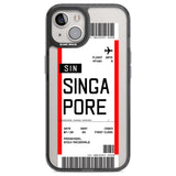 Personalised Singapore Boarding Pass Custom Phone Case iPhone 12 / Black Impact Case,iPhone 13 / Black Impact Case,iPhone 12 Pro / Black Impact Case,iPhone 14 / Black Impact Case,iPhone 15 Plus / Black Impact Case,iPhone 15 / Black Impact Case Blanc Space